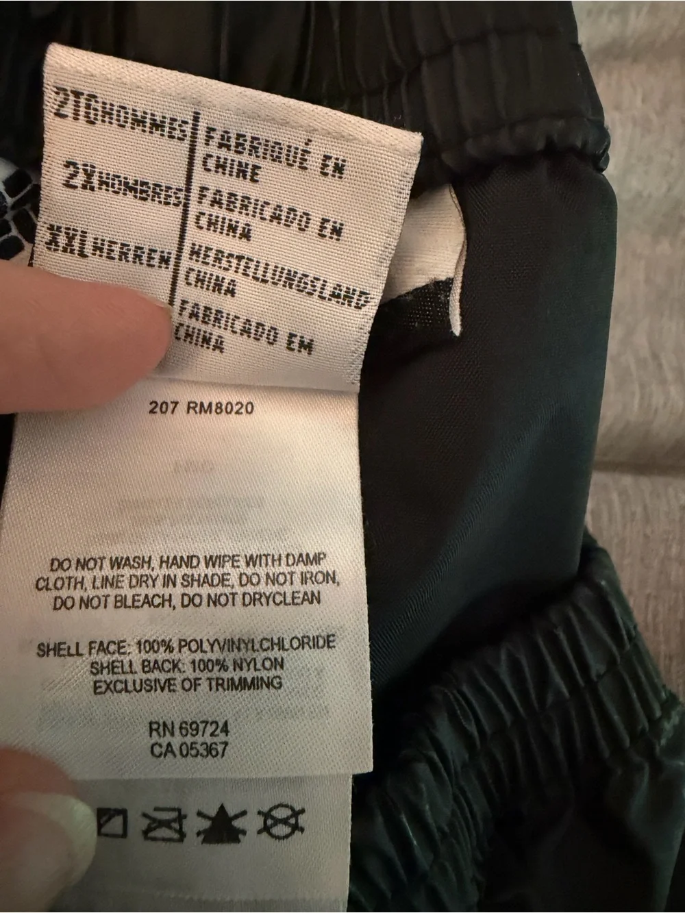 COLUMBIA Men’s Rain Pants SZ XXL Black Elastic Waistband Outdoors